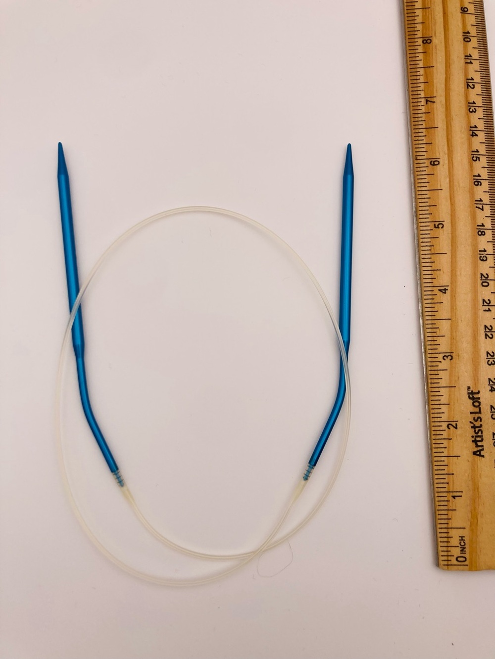 Blue Circular Knitting Needles 18 1/2” Lightweight Metal Cable Needles